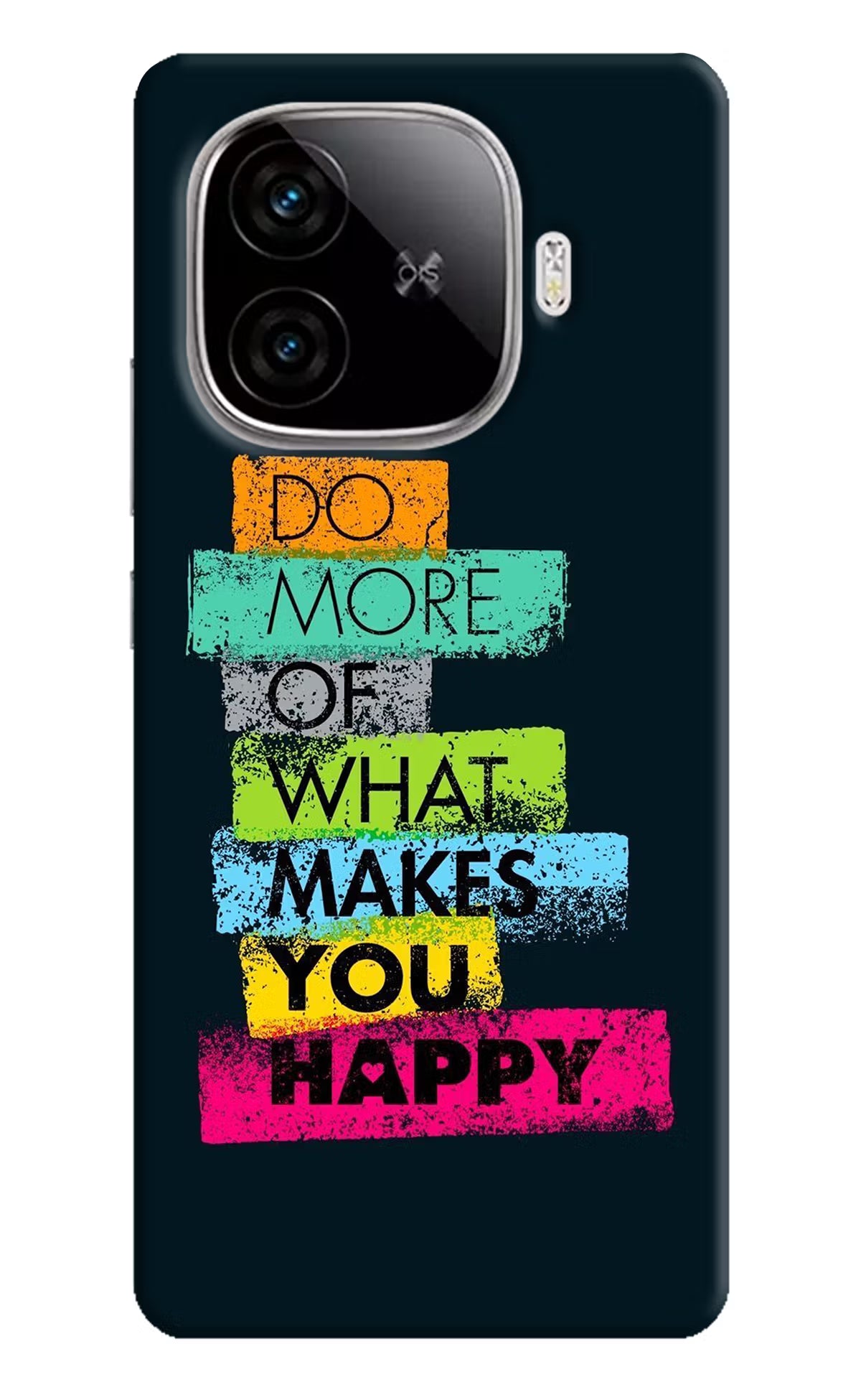 Do More Of What Makes You Happy iQOO Neo 10R 5G Hard Case Back Cover by Casekaro