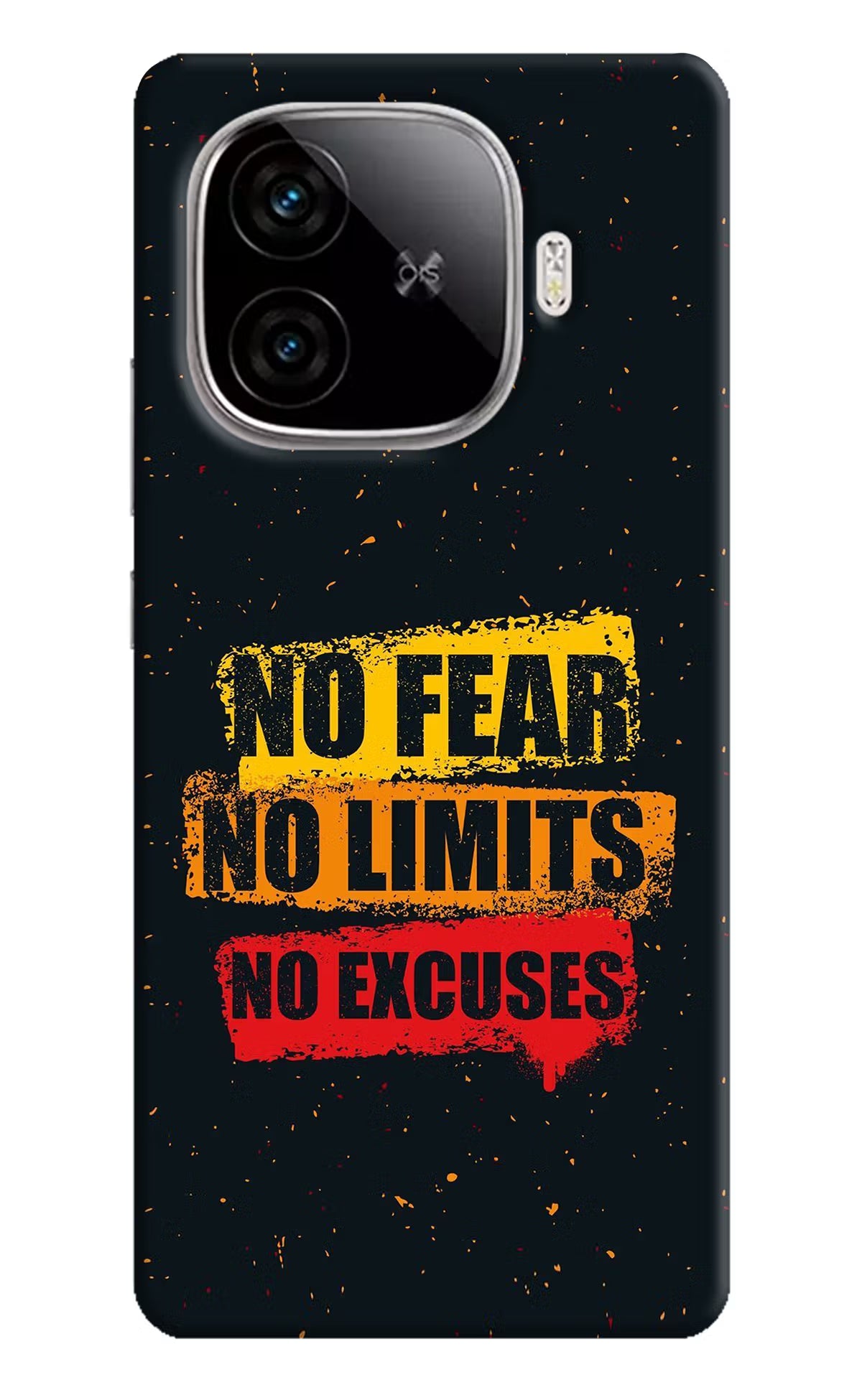 No Fear No Limits No Excuse iQOO Neo 10R 5G Hard Case Back Cover by Casekaro