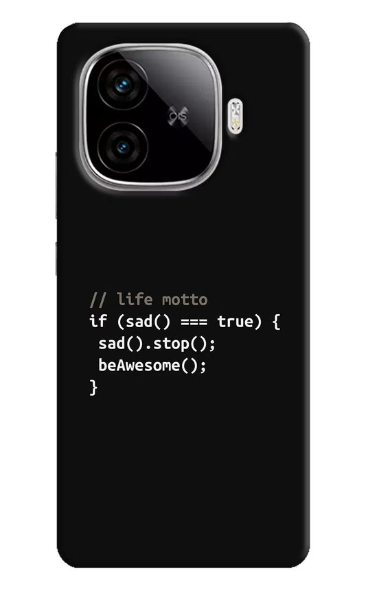 Life Motto Code iQOO Neo 10R 5G Hard Case Back Cover by Casekaro