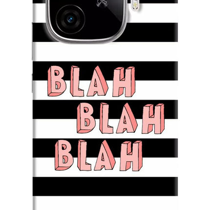 Blah Blah Blah iQOO Neo 10R 5G Hard Case Back Cover by Casekaro