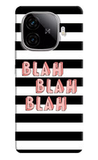 Blah Blah Blah iQOO Neo 10R 5G Hard Case Back Cover by Casekaro