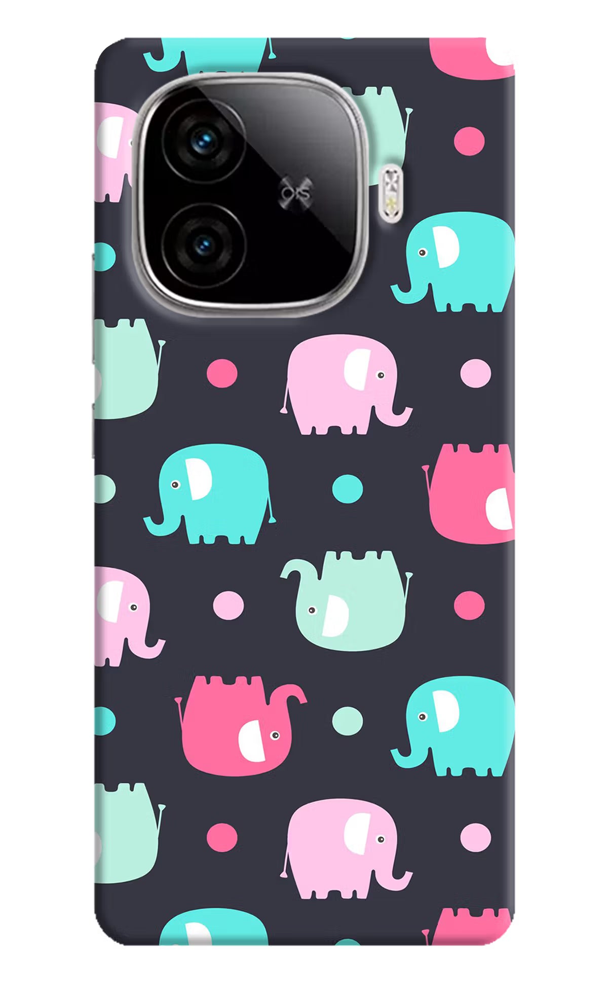 Elephants iQOO Neo 10R 5G Hard Case Back Cover by Casekaro