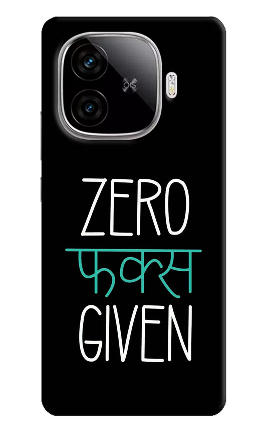 Zero Fucks Given iQOO Neo 10R 5G Hard Case Back Cover by Casekaro