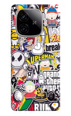 Sticker Bomb iQOO Neo 10R 5G Hard Case Back Cover by Casekaro