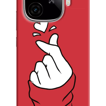 Korean Love Sign iQOO Neo 10R 5G Hard Case Back Cover by Casekaro