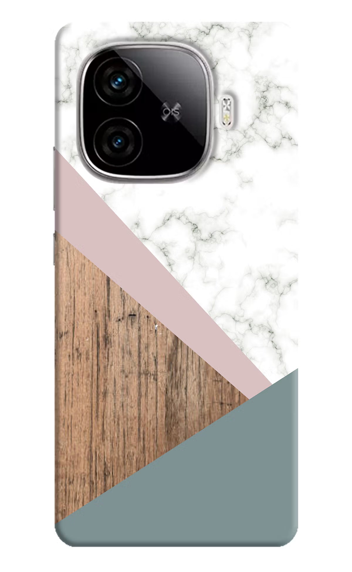 Marble wood Abstract iQOO Neo 10R 5G Hard Case Back Cover by Casekaro