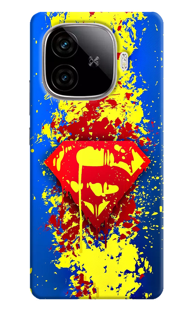 Superman logo iQOO Neo 10R 5G Hard Case Back Cover by Casekaro