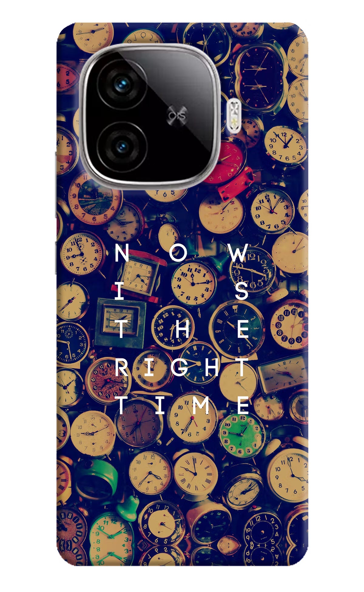 Now is the Right Time Quote iQOO Neo 10R 5G Hard Case Back Cover by Casekaro
