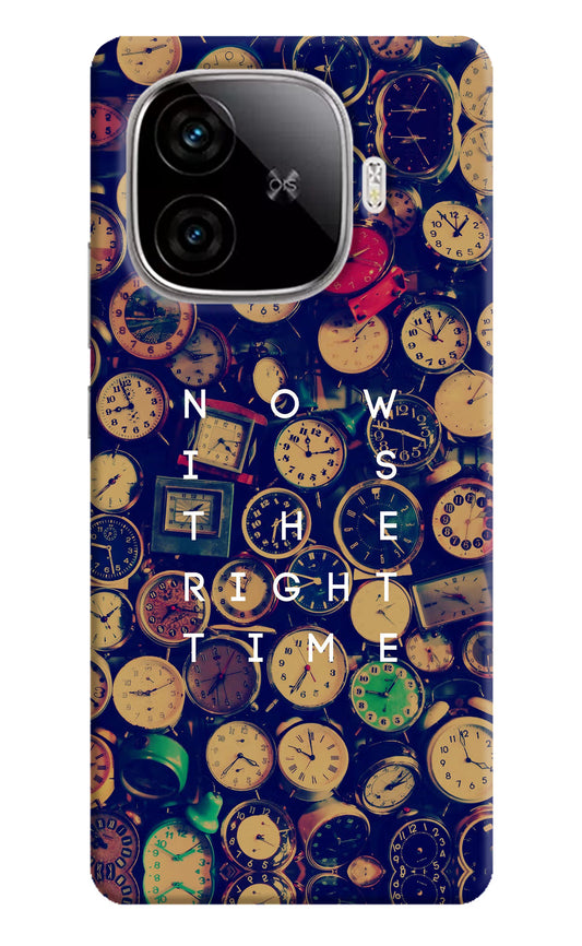 Now is the Right Time Quote iQOO Neo 10R 5G Hard Case Back Cover by Casekaro