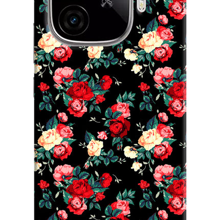 Rose Pattern iQOO Neo 10R 5G Hard Case Back Cover by Casekaro