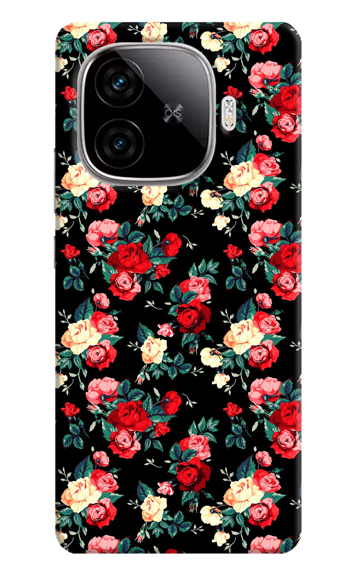 Rose Pattern iQOO Neo 10R 5G Hard Case Back Cover by Casekaro