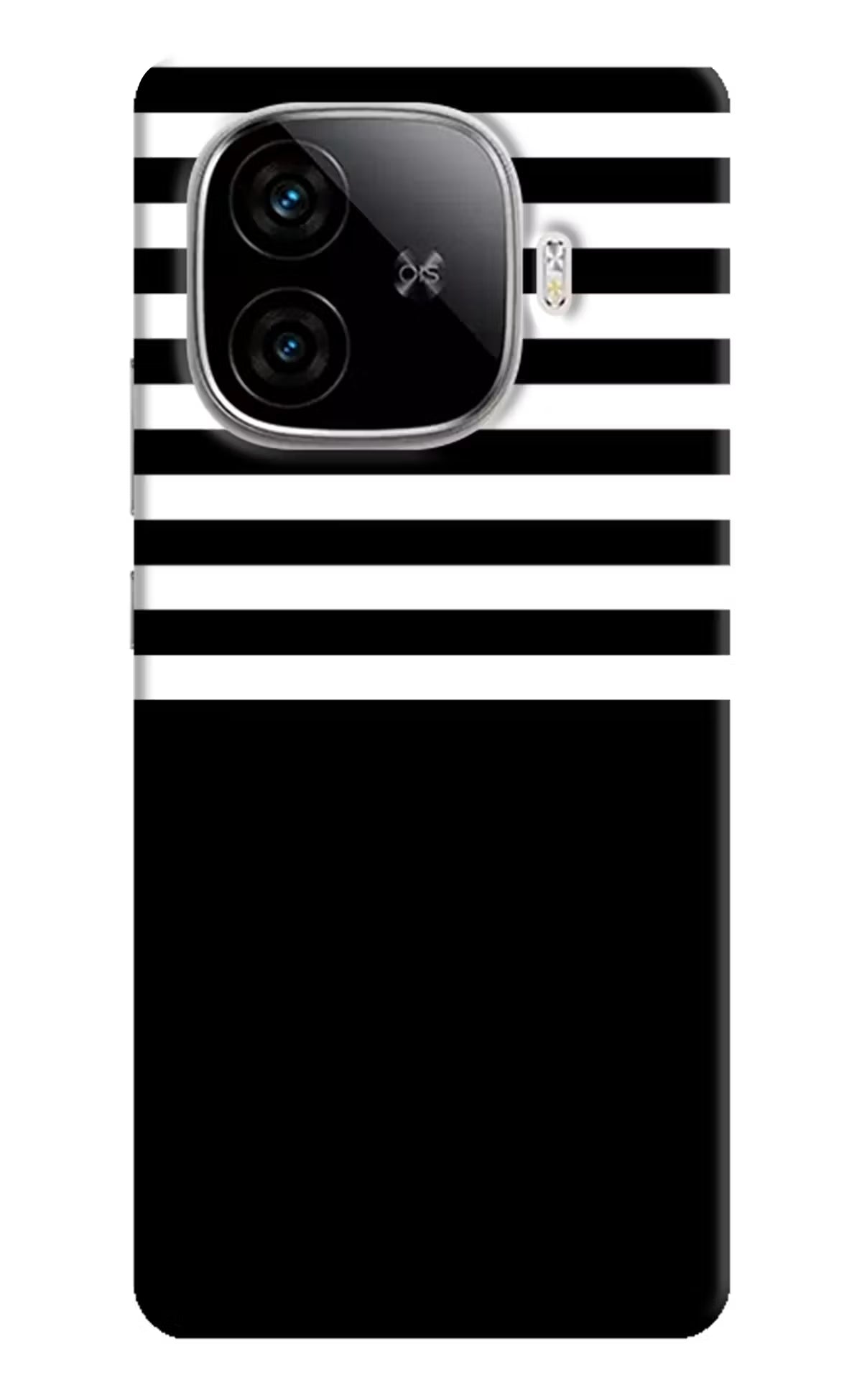 Black and White Print iQOO Neo 10R 5G Hard Case Back Cover by Casekaro