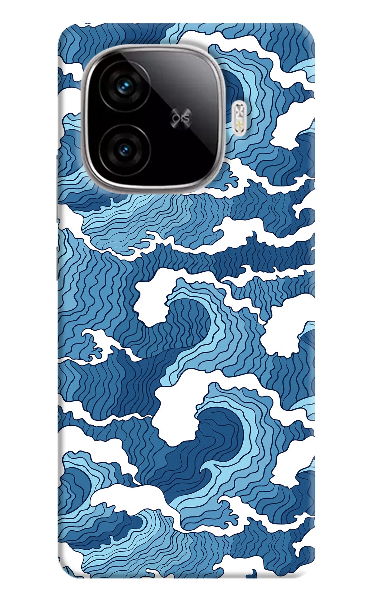 Blue Waves iQOO Neo 10R 5G Hard Case Back Cover by Casekaro