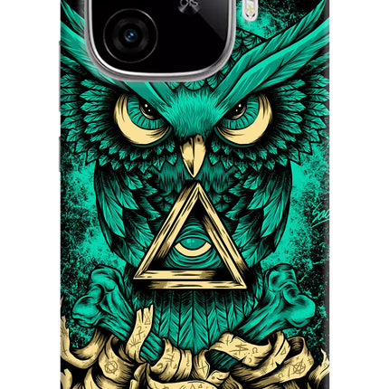 Green Owl iQOO Neo 10R 5G Hard Case Back Cover by Casekaro