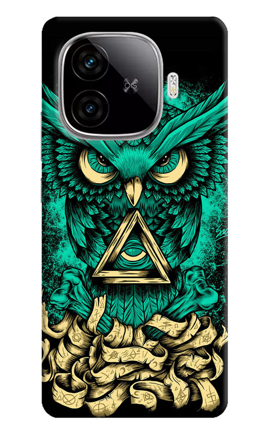 Green Owl iQOO Neo 10R 5G Hard Case Back Cover by Casekaro