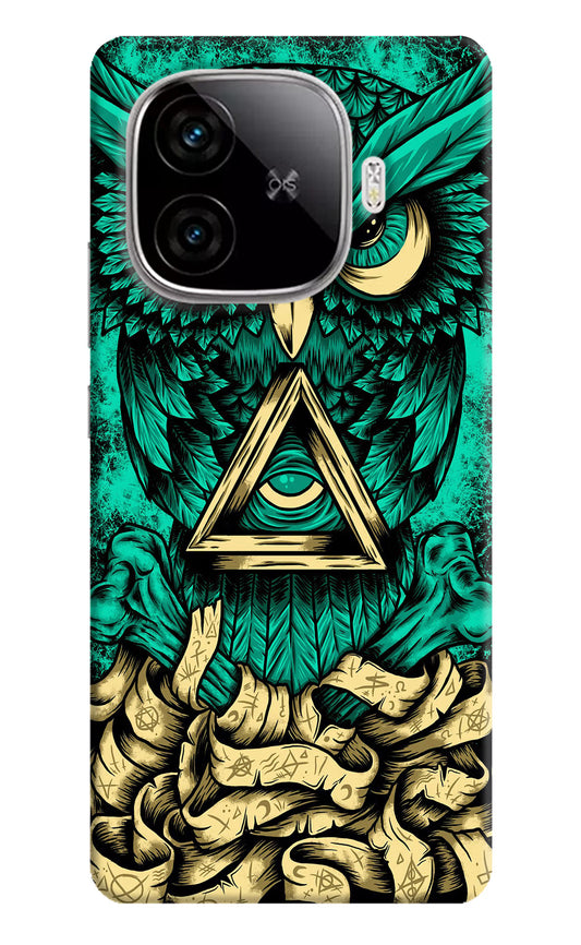Green Owl iQOO Neo 10R 5G Hard Case Back Cover by Casekaro