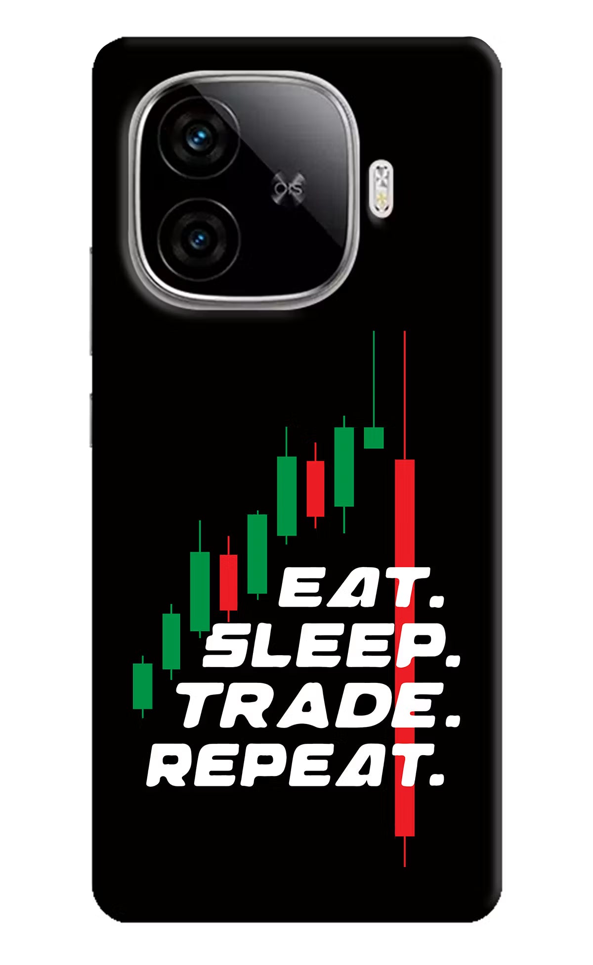 Eat Sleep Trade Repeat iQOO Neo 10R 5G Hard Case Back Cover by Casekaro