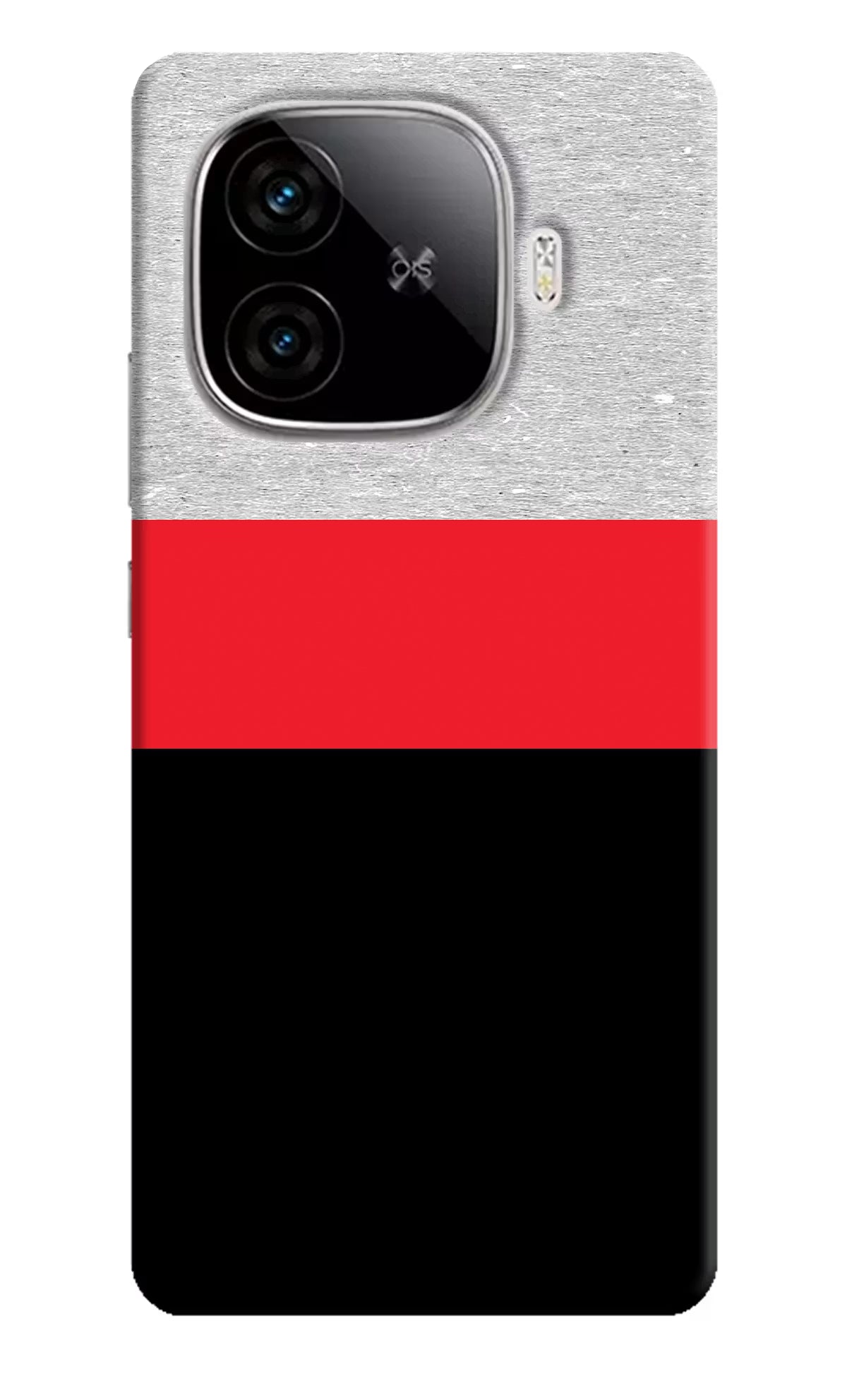 Tri Color Pattern iQOO Neo 10R 5G Hard Case Back Cover by Casekaro