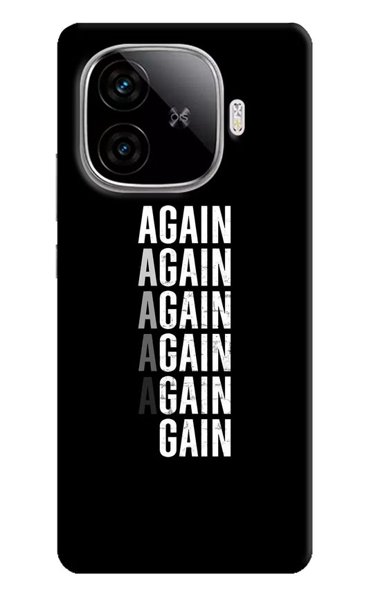 Again Again Gain iQOO Neo 10R 5G Hard Case Back Cover by Casekaro