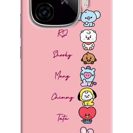BTS names iQOO Neo 10R 5G Hard Case Back Cover by Casekaro