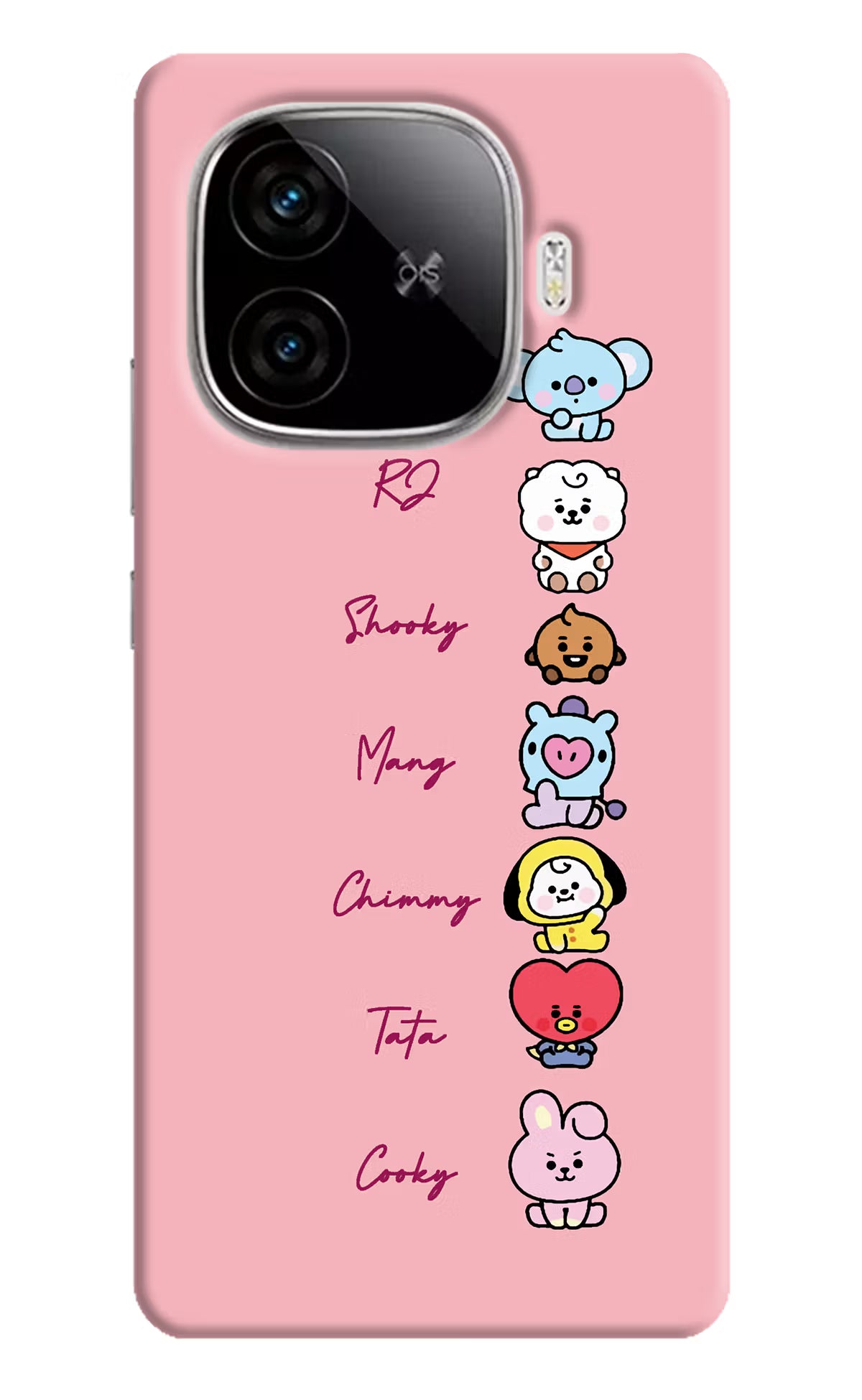 BTS names iQOO Neo 10R 5G Hard Case Back Cover by Casekaro