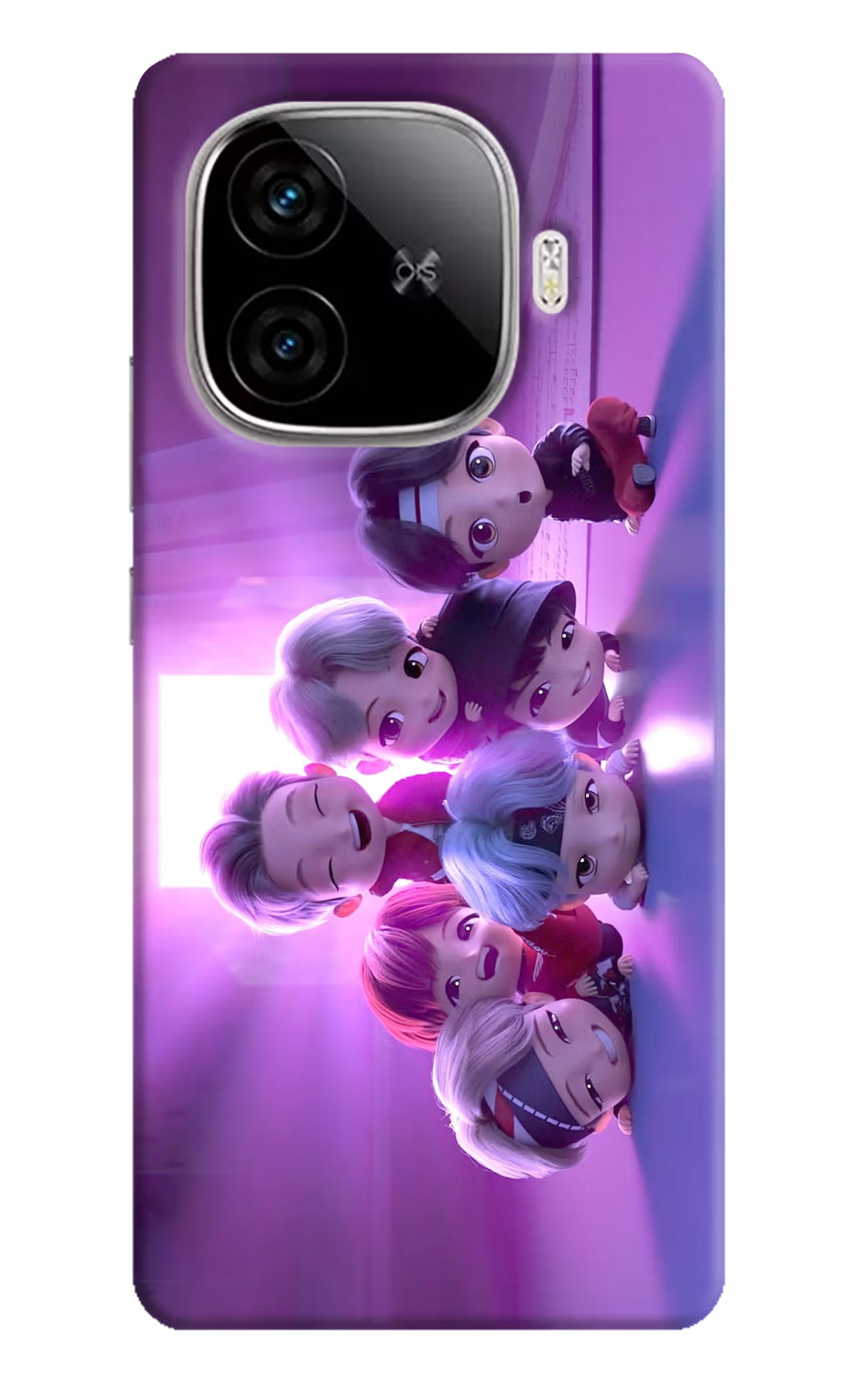 BTS Chibi iQOO Neo 10R 5G Hard Case Back Cover by Casekaro