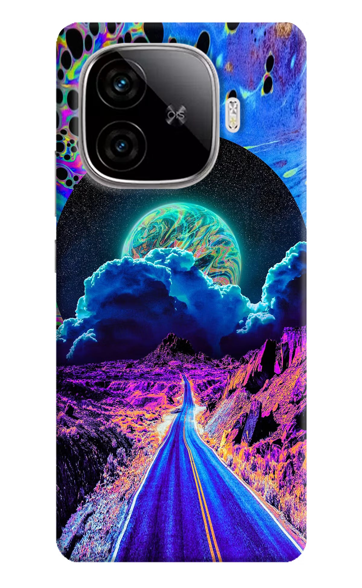 Psychedelic Painting iQOO Neo 10R 5G Hard Case Back Cover by Casekaro