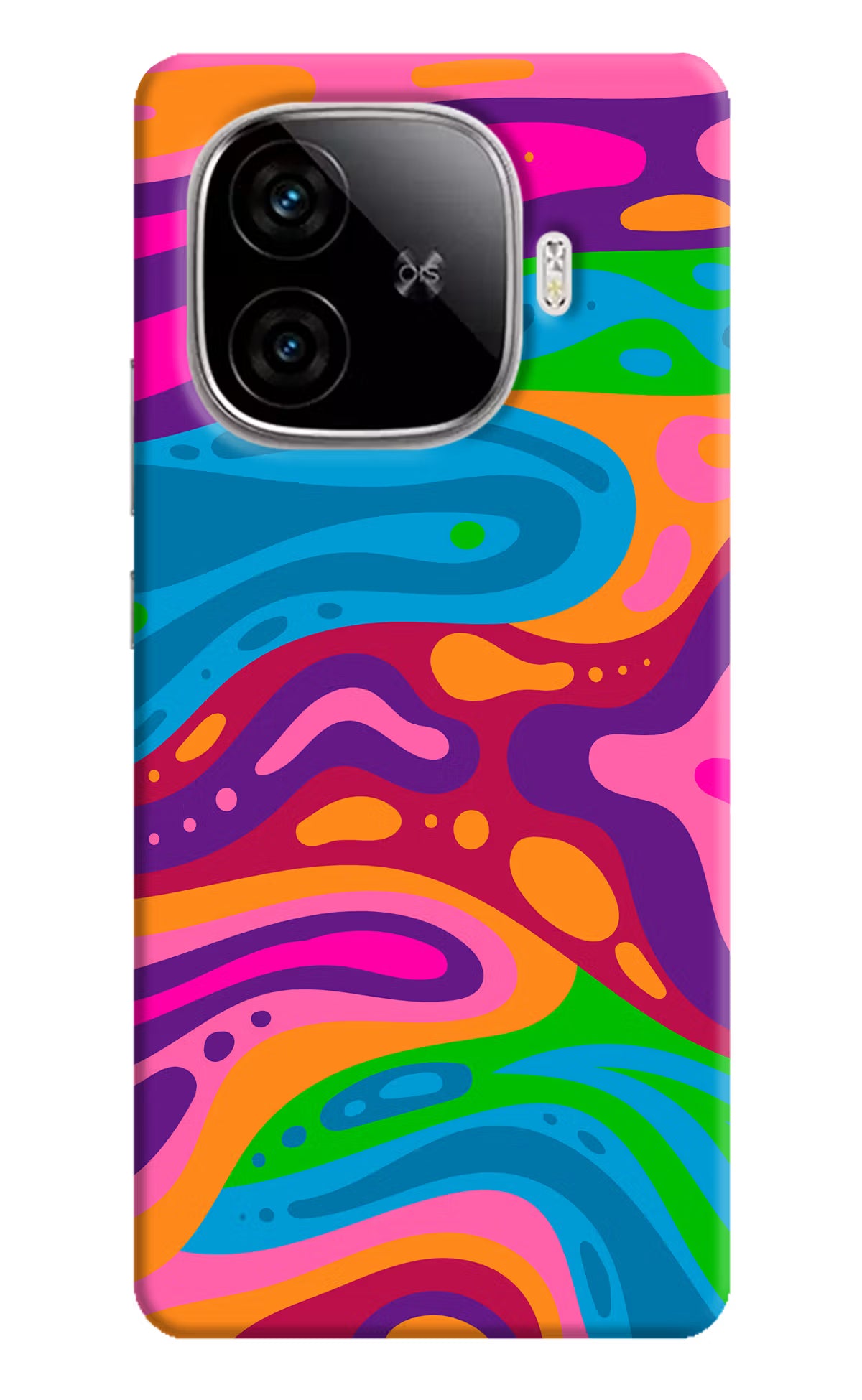 Trippy Pattern iQOO Neo 10R 5G Hard Case Back Cover by Casekaro