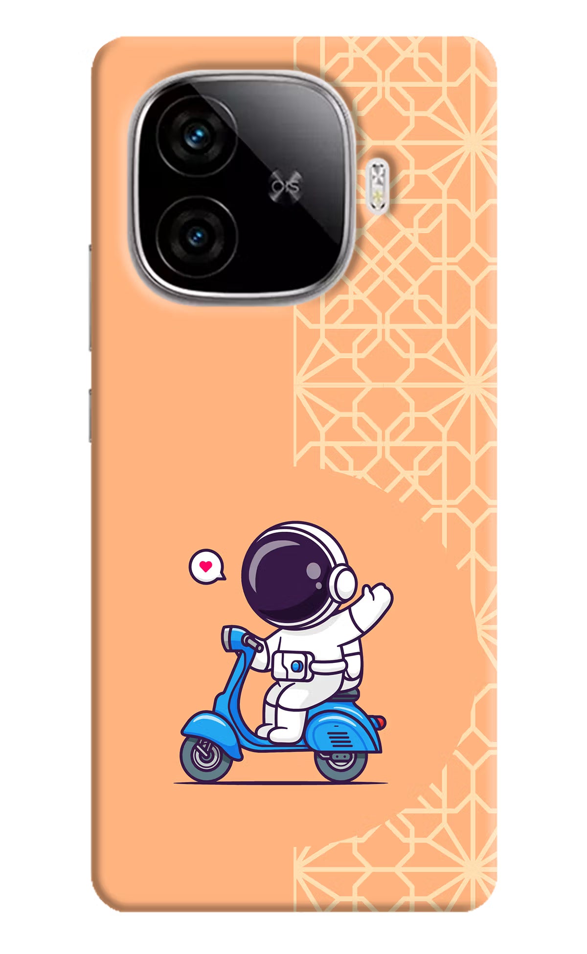 Cute Astronaut Riding iQOO Neo 10R 5G Hard Case Back Cover by Casekaro