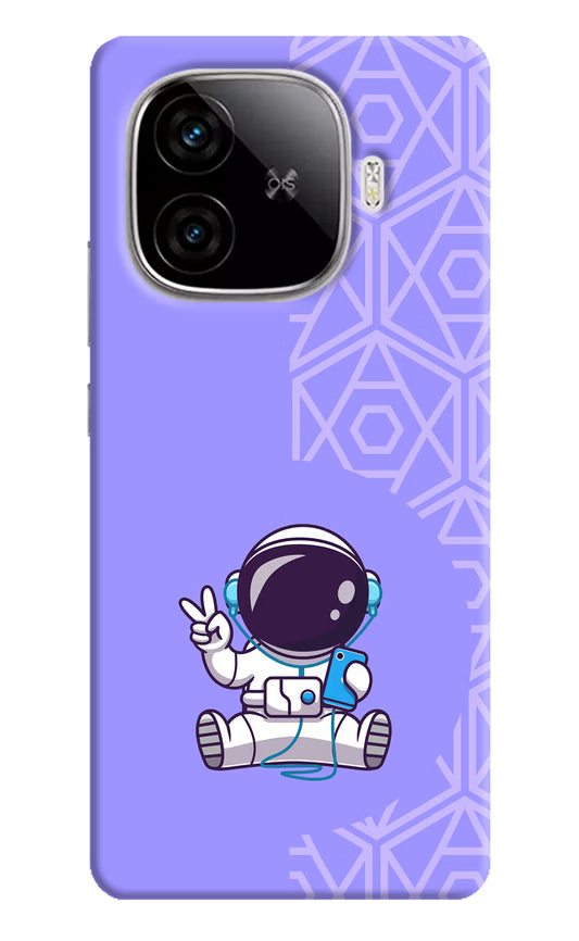Cute Astronaut Chilling iQOO Neo 10R 5G Hard Case Back Cover by Casekaro