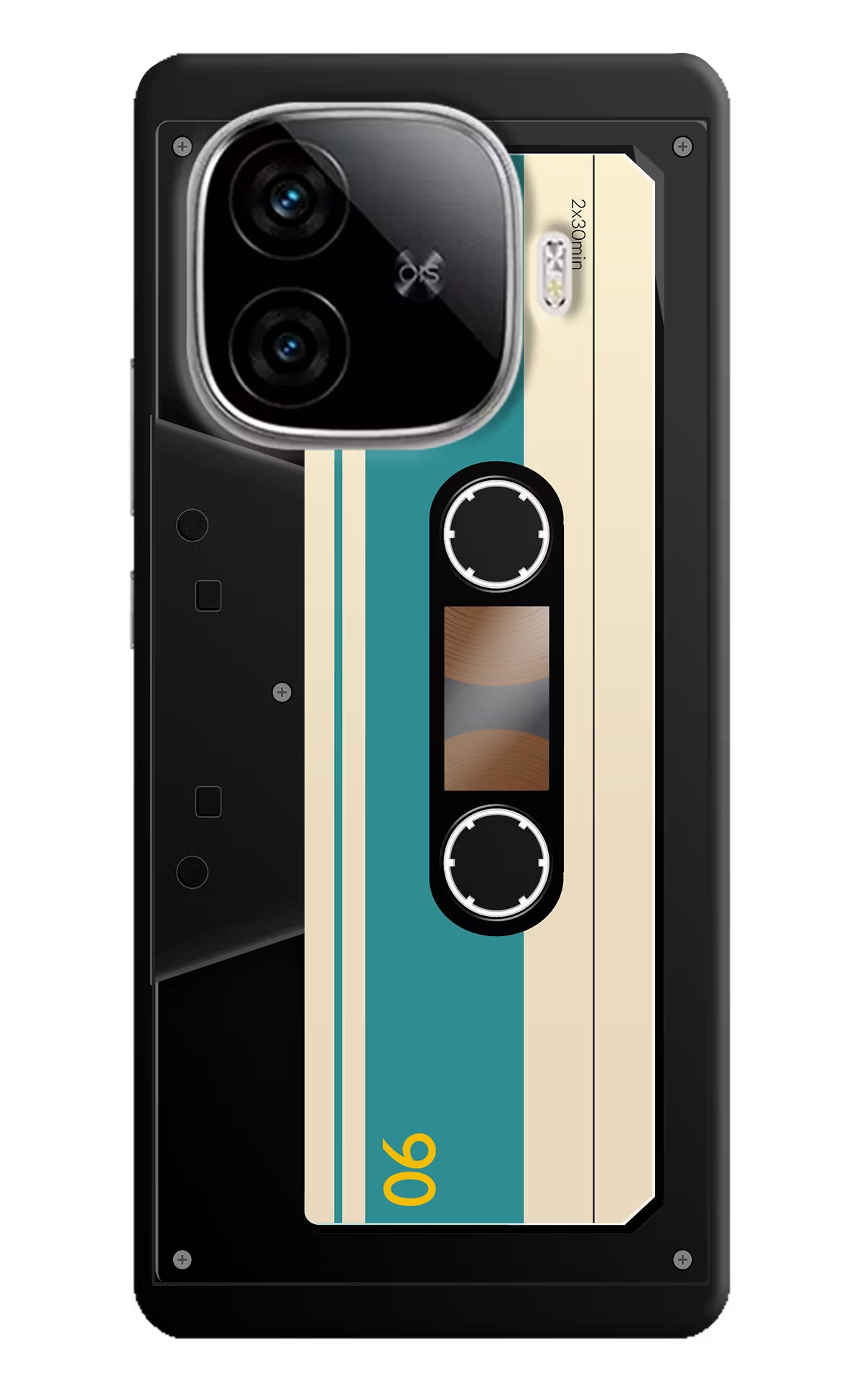 Cassette iQOO Neo 10R 5G Hard Case Back Cover by Casekaro