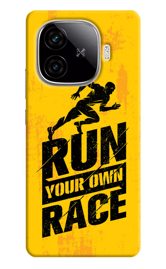 Run Your Own Race iQOO Neo 10R 5G Hard Case Back Cover by Casekaro