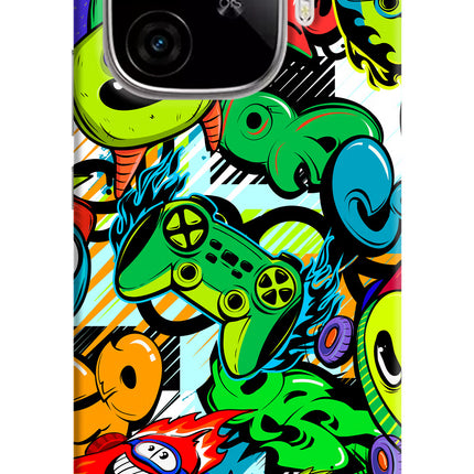 Game Doodle iQOO Neo 10R 5G Hard Case Back Cover by Casekaro