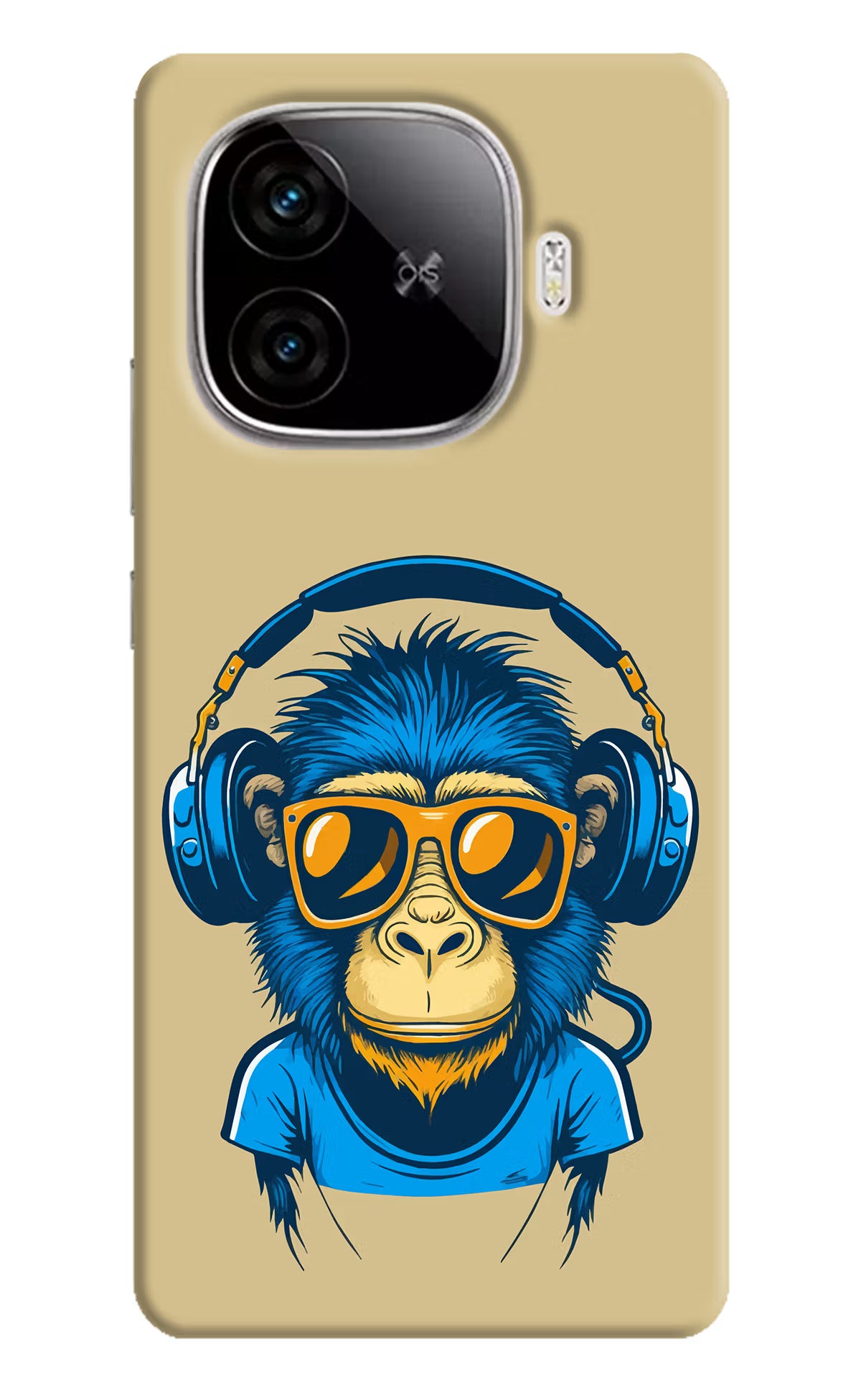 Monkey Headphone iQOO Neo 10R 5G Hard Case Back Cover by Casekaro
