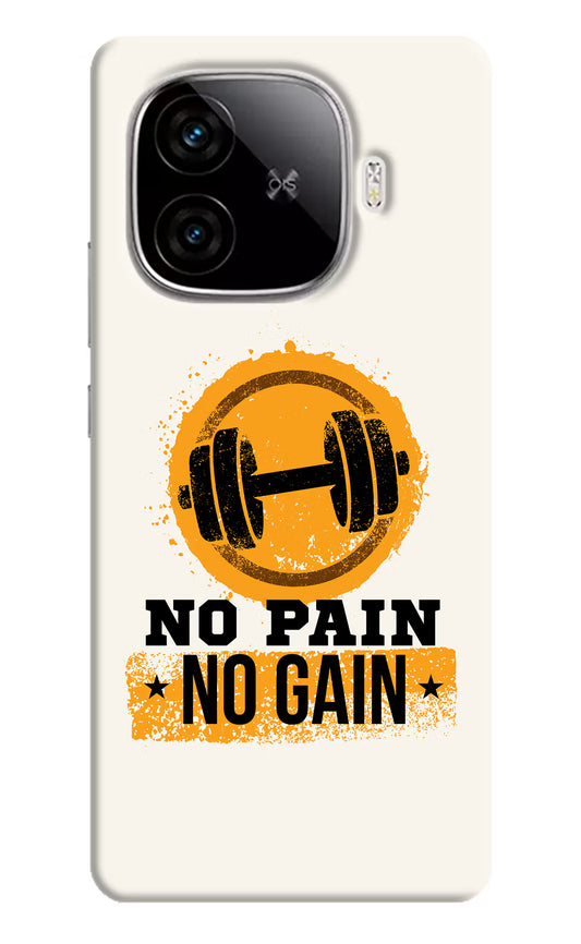 No Pain No Gain iQOO Neo 10R 5G Hard Case Back Cover by Casekaro