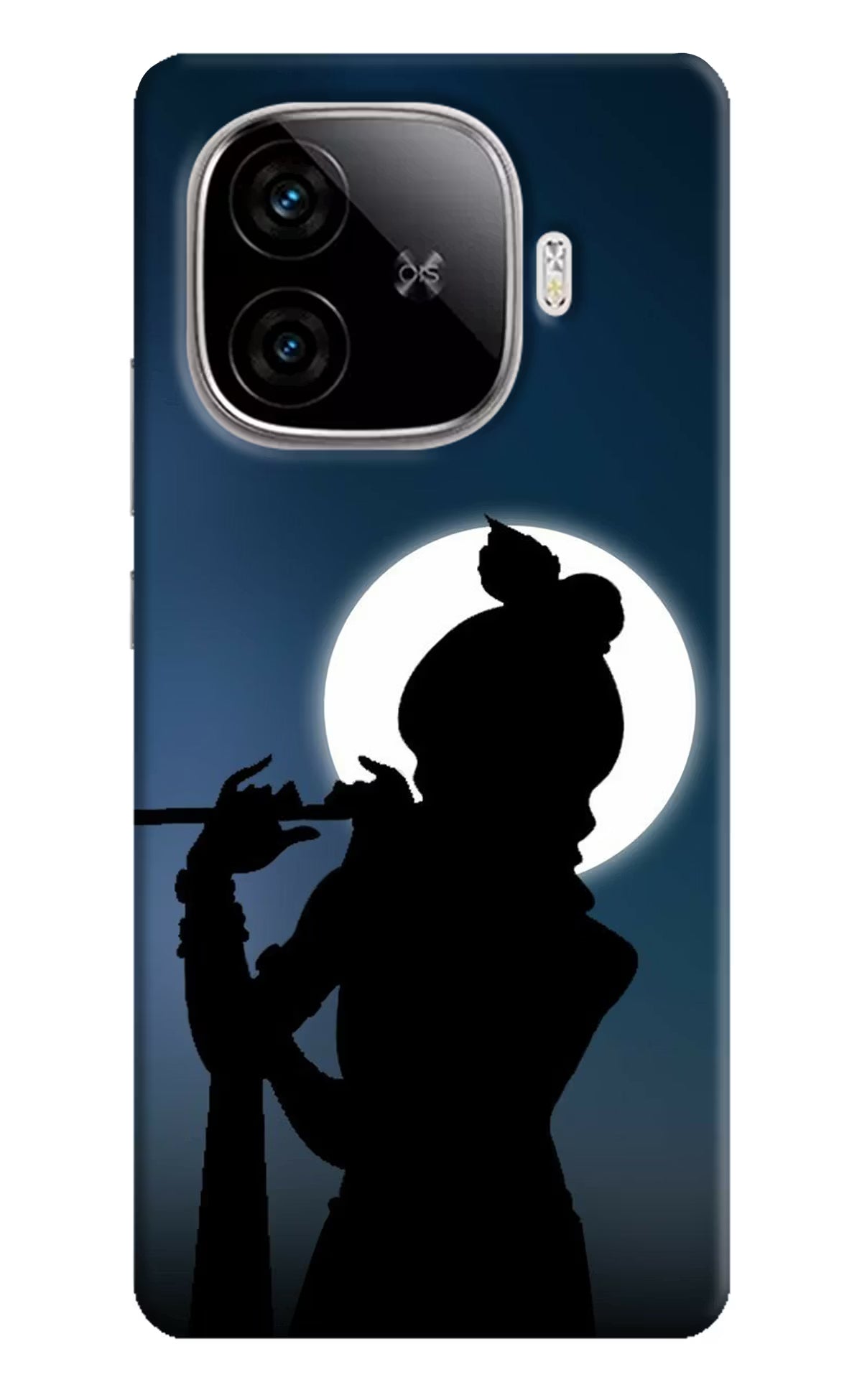 Shri Krishna Silhouette iQOO Neo 10R 5G Hard Case Back Cover by Casekaro