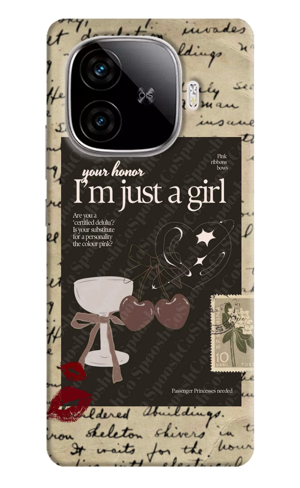 I am just a girl iQOO Neo 10R 5G Hard Case Back Cover by Casekaro