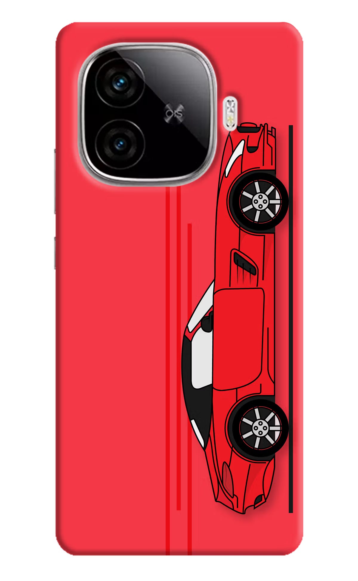 Red Velocity iQOO Neo 10R 5G Hard Case Back Cover by Casekaro