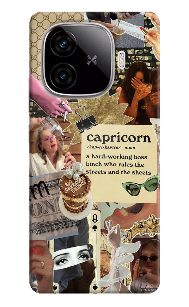 Capricorn Zodiac iQOO Neo 10R 5G Hard Case Back Cover by Casekaro