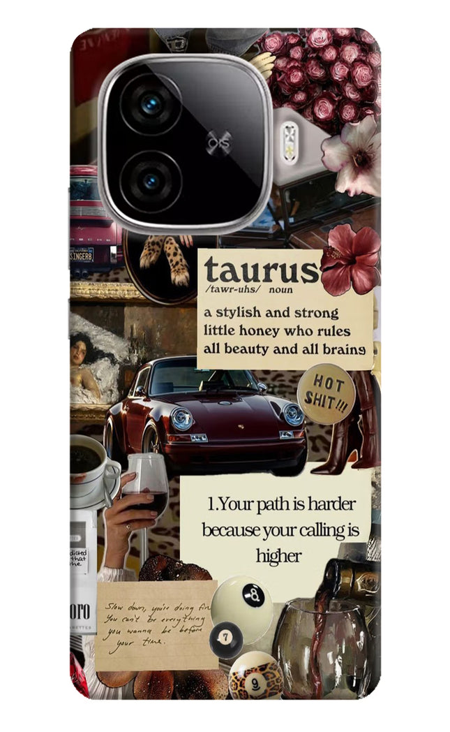 Taurus Zodiac iQOO Neo 10R 5G Hard Case Back Cover by Casekaro