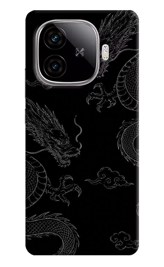 Twin Dragons iQOO Neo 10R 5G Hard Case Back Cover by Casekaro
