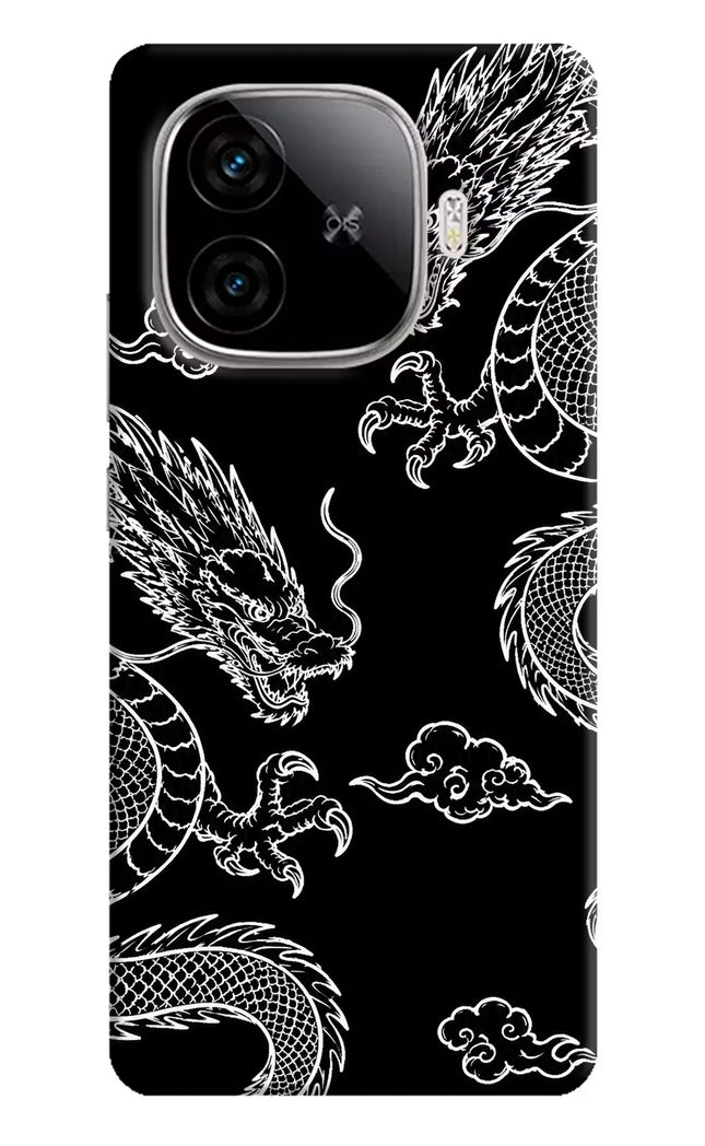 Twin Dragons iQOO Neo 10R 5G Hard Case Back Cover by Casekaro