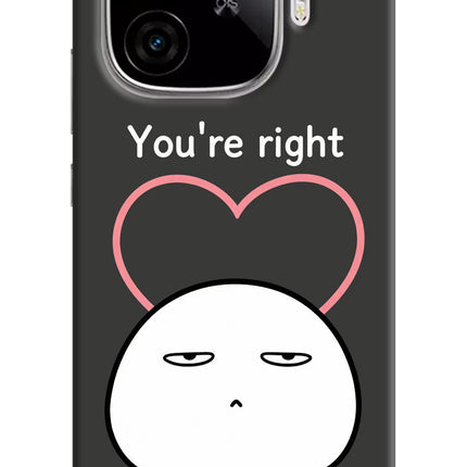 You're Right iQOO Neo 10R 5G Hard Case Back Cover by Casekaro