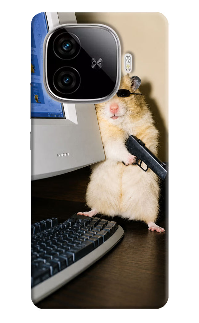 Hacker Hamster iQOO Neo 10R 5G Hard Case Back Cover by Casekaro