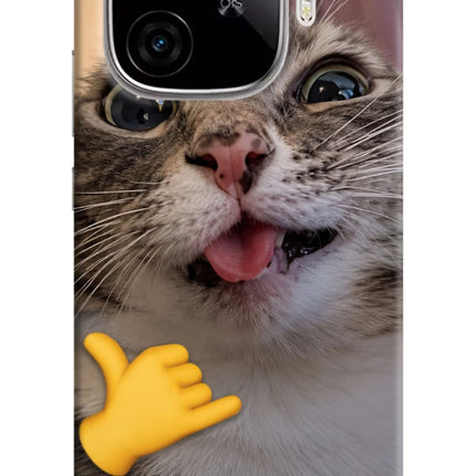 Silly Cat Call iQOO Neo 10R 5G Hard Case Back Cover by Casekaro