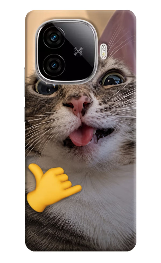 Silly Cat Call iQOO Neo 10R 5G Hard Case Back Cover by Casekaro
