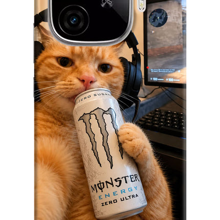 Gamer Cat Energy iQOO Neo 10R 5G Hard Case Back Cover by Casekaro