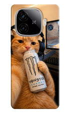 Gamer Cat Energy iQOO Neo 10R 5G Hard Case Back Cover by Casekaro