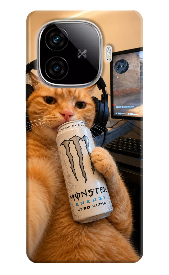 Gamer Cat Energy iQOO Neo 10R 5G Hard Case Back Cover by Casekaro