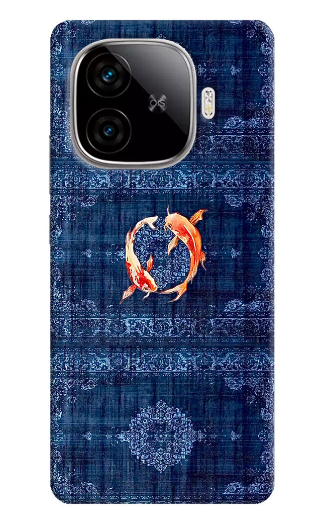 Koi Blue iQOO Neo 10R 5G Hard Case Back Cover by Casekaro